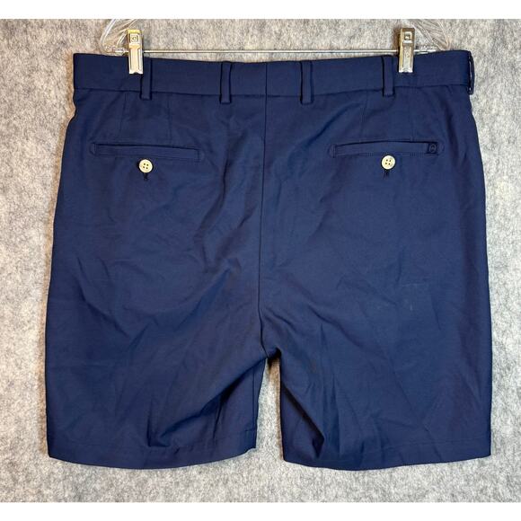 Peter Millar Mens Navy Salem Performance Polyester Shorts Golf Stretch - Size 36 - Picture 3 of 10
